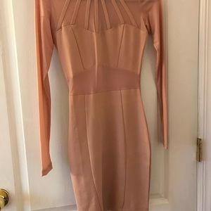 Pink tight dress , only wore once size small